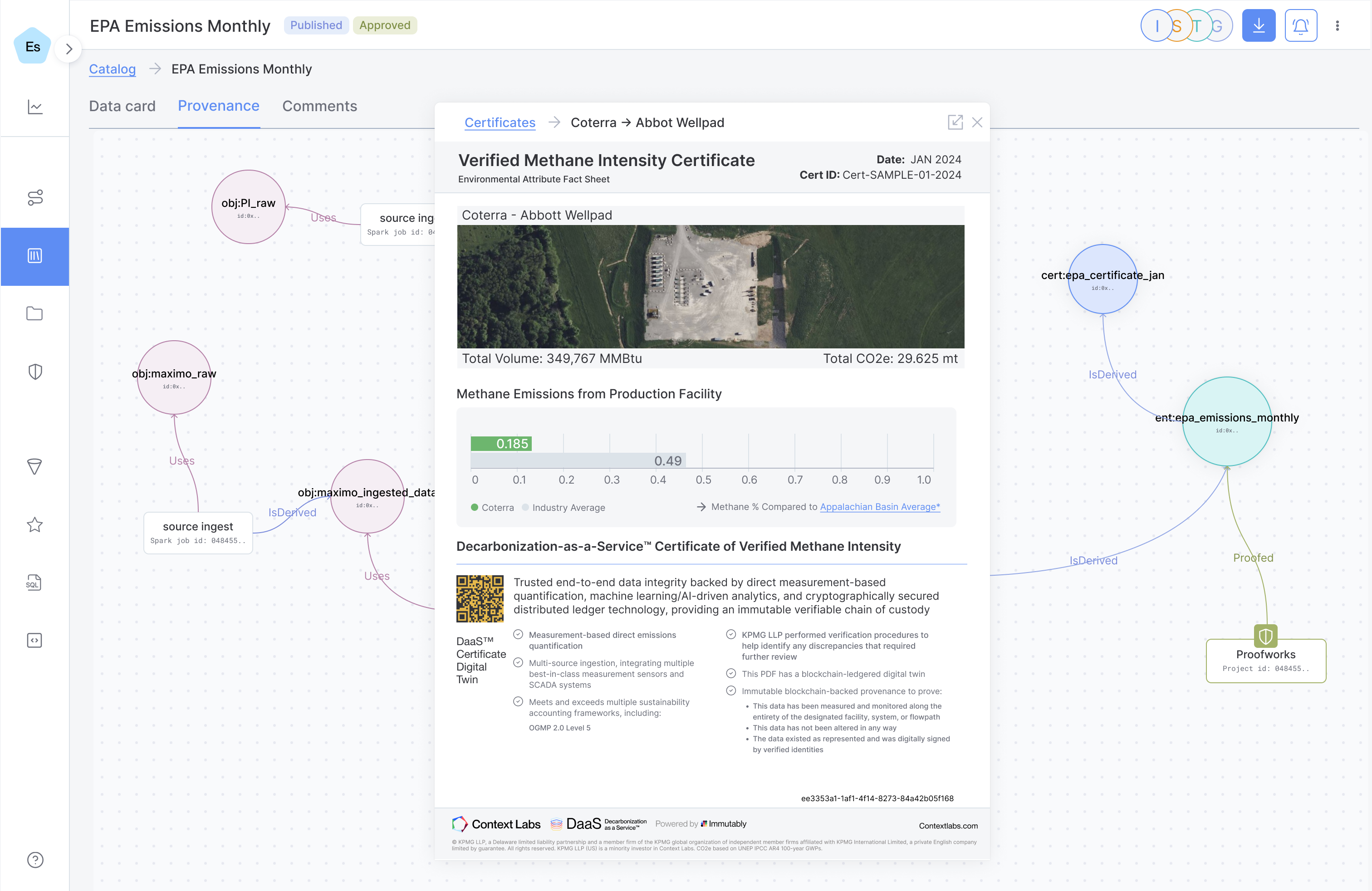 EdgeShare Immutably platform screenshot